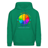 UNISEX Hoodie - BE KIND DAISY - kelly green