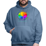 UNISEX Hoodie - BE KIND DAISY - denim blue