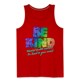 Rainbow Party BE KIND Tank Unisex/Mens - red