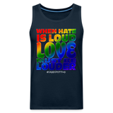 Unisex Tank - LOVE is Louder - deep navy