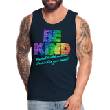 Rainbow Party BE KIND Tank Unisex/Mens - deep navy