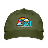 SCF LOGO Baseball Cap - olive green