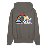 UNISEX Hoodie - BE KIND DAISY - asphalt gray