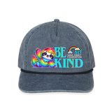 Vintage Rope Trim Hat - BE KIND (with Carl!) [LIGHT / SWEARY] - washed navy