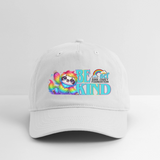 Organic Cotton Baseball Cap - BE KIND (with Carl!) [LIGHT] - white