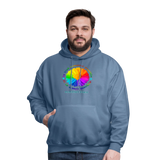 UNISEX Hoodie - BE KIND DAISY - denim blue