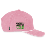Vintage Rope Trim Hat - BE KIND (with Carl!) [DARK / SWEARY] - washed pink