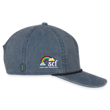 Vintage Washed Rope Cap BE KIND DAISY - washed navy