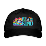 Organic Cotton Baseball Cap - BE KIND (with Carl!) [DARK] - black
