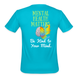 UNISEX Moisture Wicking Performance T-Shirt - turquoise