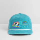 Vintage Rope Trip Hat - BE KIND (with Carl!) [LIGHT] - faded turquoise