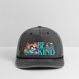 Vintage Rope Trip Hat - BE KIND (with Carl!) [LIGHT] - washed black