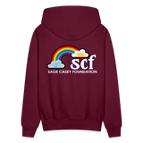UNISEX Hoodie - BE KIND DAISY - burgundy