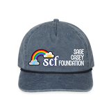 Vintage Washed Rope Cap - SCF CLASSIC LOGO - washed navy