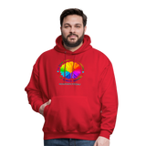 UNISEX Hoodie - BE KIND DAISY - red