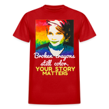Unisex T-Shirt - Sage Portrait by Tin Crow Art/Classic SCF Logo - red