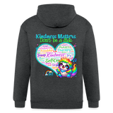 UNISEX Zip Hoodie - DONT BE A DICK - CARL! [DARK] - deep heather