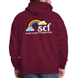 UNISEX Hoodie - BE KIND DAISY - burgundy