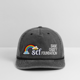 Vintage Washed Rope Cap - SCF CLASSIC LOGO - washed black