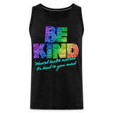 Rainbow Party BE KIND Tank Unisex/Mens - charcoal grey