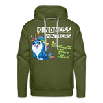 UNISEX Pullover - Kindness Matters Narwhal - olive green