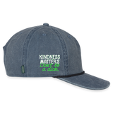 Vintage Rope Trim Hat - BE KIND (with Carl!) [LIGHT / SWEARY] - washed navy