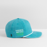 Vintage Rope Trip Hat - BE KIND (with Carl!) [LIGHT] - faded turquoise