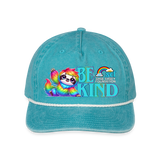 Vintage Rope Trip Hat - BE KIND (with Carl!) [LIGHT] - faded turquoise