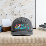 Vintage Rope Trim Hat - BE KIND (with Carl!) [LIGHT / SWEARY] - washed black