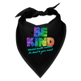 2023 Rainbow Party BE KIND Bandana (Pets or People!) - black