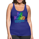 2023 Rainbow Party BE KIND Tank Womens - royal blue