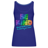 2023 Rainbow Party BE KIND Tank Womens - royal blue