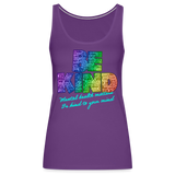 2023 Rainbow Party BE KIND Tank Womens - purple