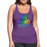 2023 Rainbow Party BE KIND Tank Womens - purple