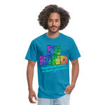 2023 Rainbow Party BE KIND Tee Unisex/Mens - turquoise