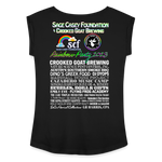 2023 Rainbow Party BE KIND Womens Roll Cuff Tee - black