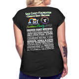 2023 Rainbow Party BE KIND Womens Roll Cuff Tee - heather black