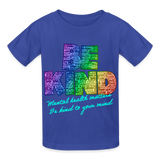 2023 Rainbow Party BE KIND Youth Tee - royal blue