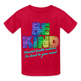 2023 Rainbow Party BE KIND Youth Tee - red