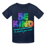 2023 Rainbow Party BE KIND Youth Tee - navy