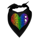 2023 Rainbow Party HEART Bandana (People OR Pets!) - black
