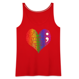 2023 Rainbow Party HEART Tank Womens - red