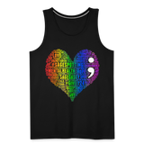 2023 Rainbow Party HEART Tank Unisex/Mens - black