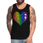 2023 Rainbow Party HEART Tank Unisex/Mens - black