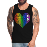 2023 Rainbow Party HEART Tank Unisex/Mens - black