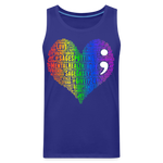 2023 Rainbow Party HEART Tank Unisex/Mens - royal blue