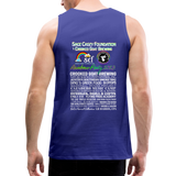 2023 Rainbow Party HEART Tank Unisex/Mens - royal blue