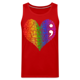 2023 Rainbow Party HEART Tank Unisex/Mens - red