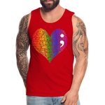 2023 Rainbow Party HEART Tank Unisex/Mens - red