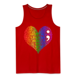 2023 Rainbow Party HEART Tank Unisex/Mens - red